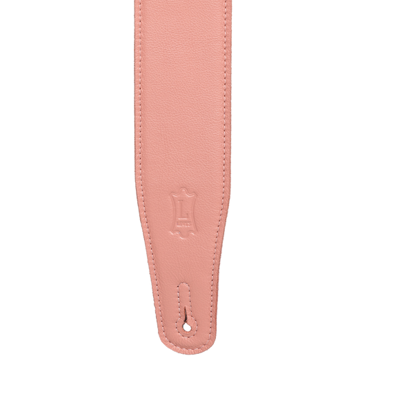 Levy's Pastel Leather 2.5 inch Guitar Strap - Salmon