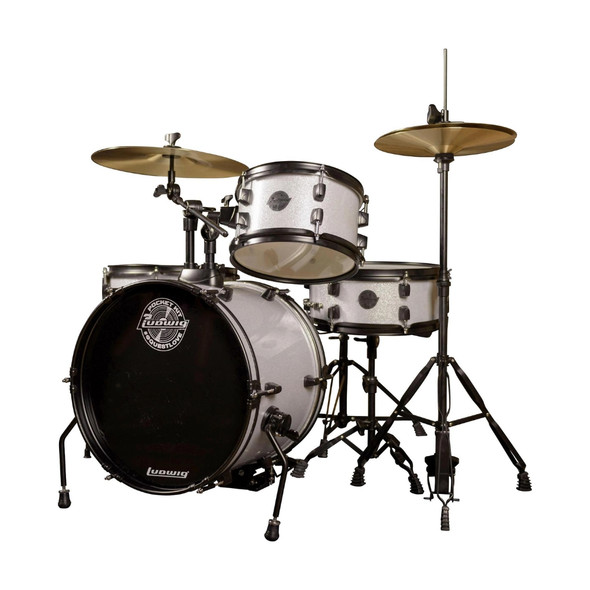 Ludwig Questlove Pocket Kit All-In-One Drum Set - White Sparkle
