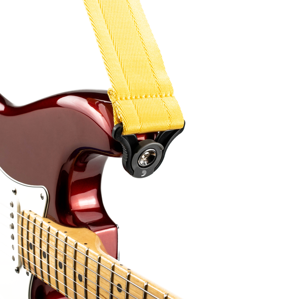 D'Addario Auto Lock Guitar Strap - Mellow Yellow