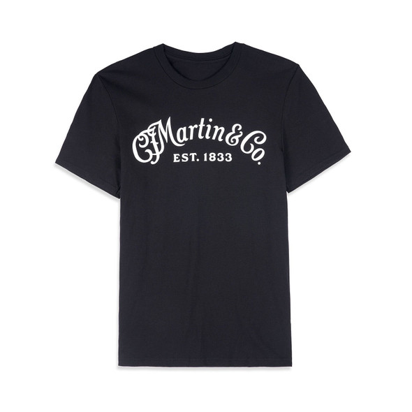 Martin Logo Cotton T-Shirt - Black, Extra Large