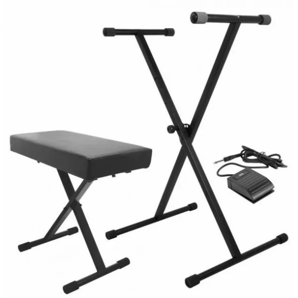 On-Stage Keyboard Accessory Pack - Stand / Bench / Sustain Pedal