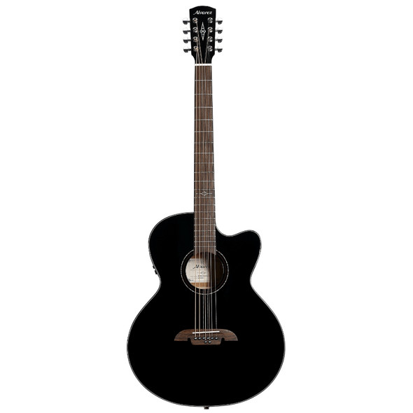 Alvarez ABT60CE 8-String Baritone Acoustic Guitar - Black