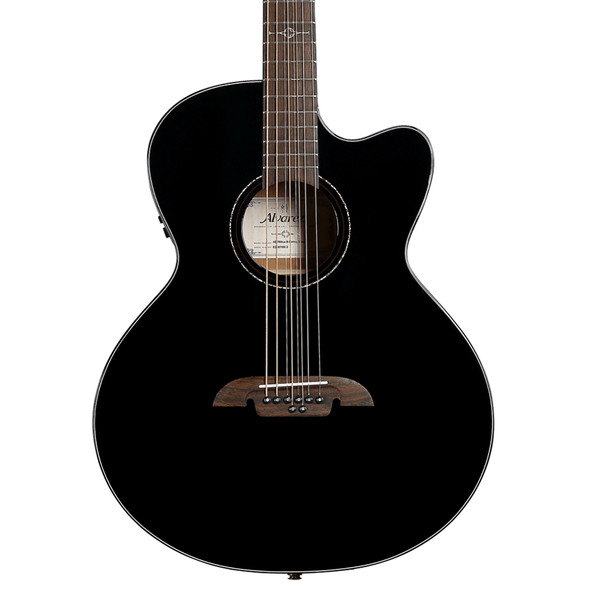 Alvarez ABT60CE 8-String Baritone Acoustic Guitar - Black
