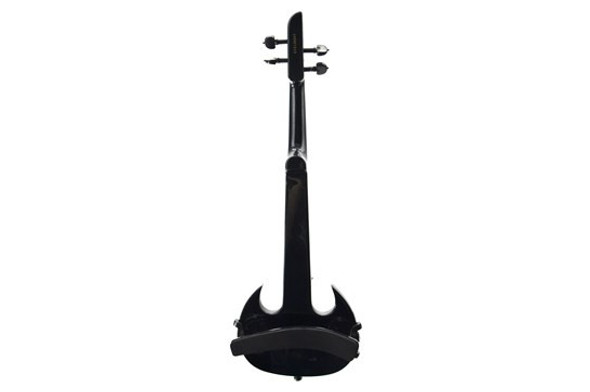 Wood Violins Stingray SVX4 Galaxy Black Electric Violin - rear view