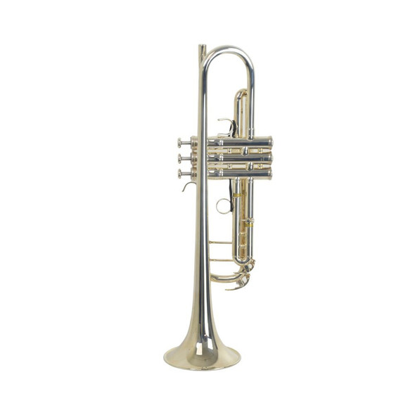 Used Yamaha YTR-8335IIGS Xeno Bb Trumpet - Silver Plated/Gold Brass Bell - 567419 - right side