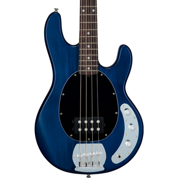 Sterling StingRay RAY4 Bass Guitar - Trans Blue Satin