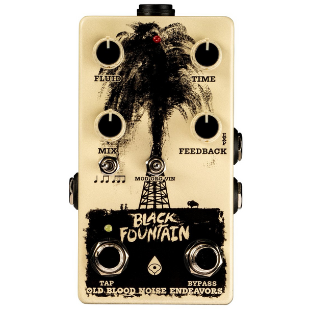 Old Blood Noise Endeavors Black Fountain Oil Can V3 Delay Pedal