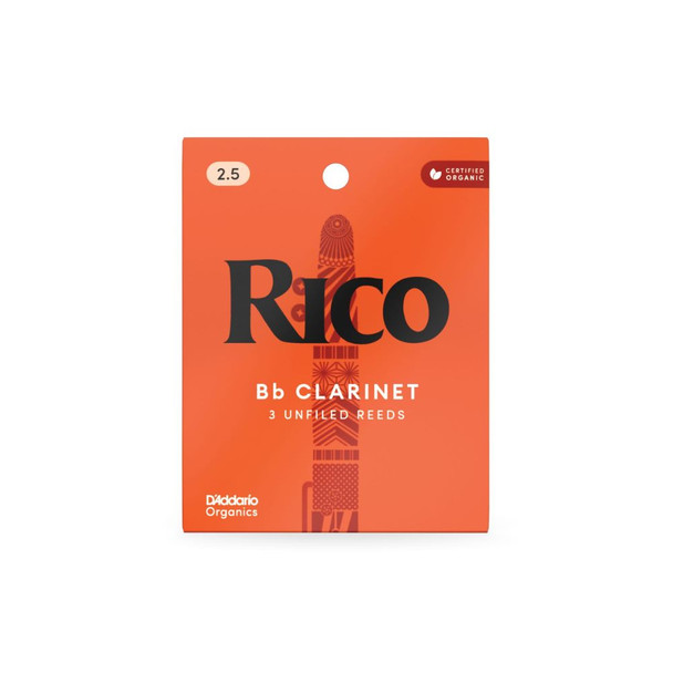Rico Bb Clarinet Reeds - 2.5 (3 pack)