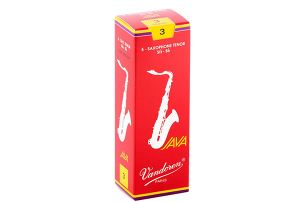 Vandoren Java Red Tenor Saxophone Reeds Strength 3 - Box of 5