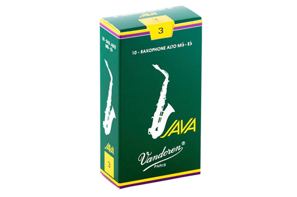 Vandoren Java Alto Saxophone Reeds Strength 3 - Box of 10
