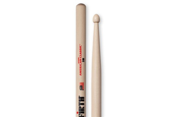 Vic Firth 2B American Classic Hickory Sticks - Wood Tip