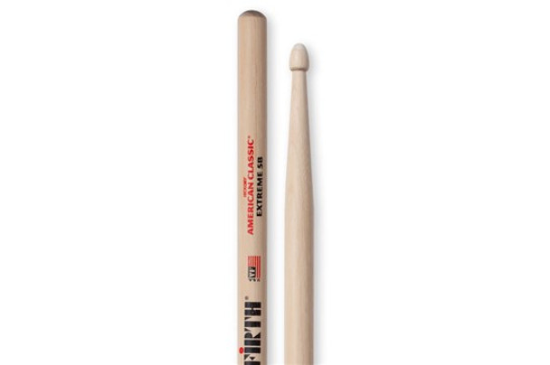 Vic Firth Extreme 5B American Classic Hickory Sticks - Wood Tip