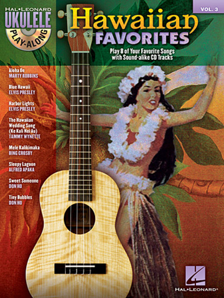 Hawaiian Favorites for Ukulele Play Along
 - cover view