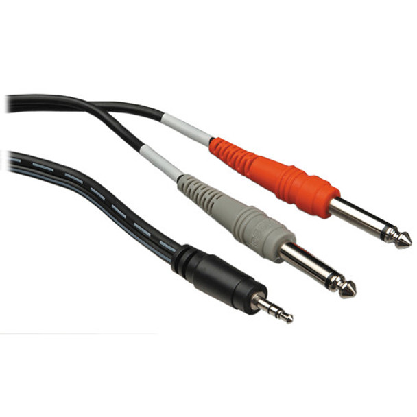 Hosa CMP-159 Stereo Y-Cable - 3.5mm TRS - Dual 1/4" TS