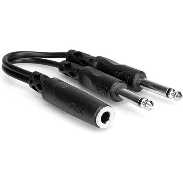 Hosa Y Cable (1/4" TSF to Dual 1/4" TS)