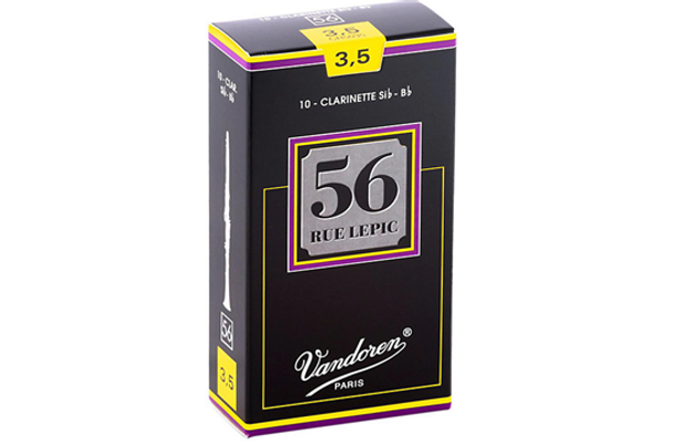 Vandoren 56 Rue Lepic Bb Clarinet Reeds Strength 3.5 - Box of 10A