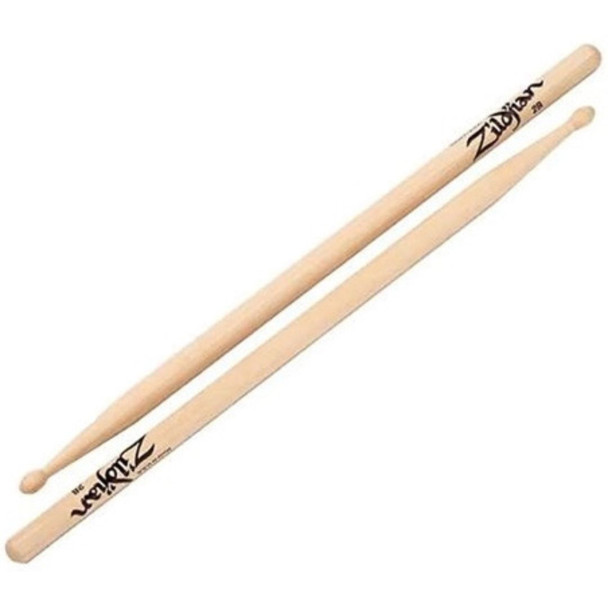 Zildjian 2B Hickory Drum Sticks - Wood Tip
