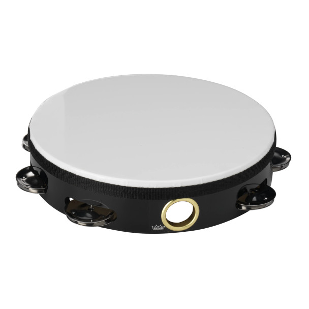 Remo 8" Economy Single Row Tambourine w/ Head - Black