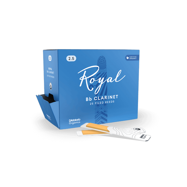 Royal Organic Bb Clarinet Reeds 25 pack