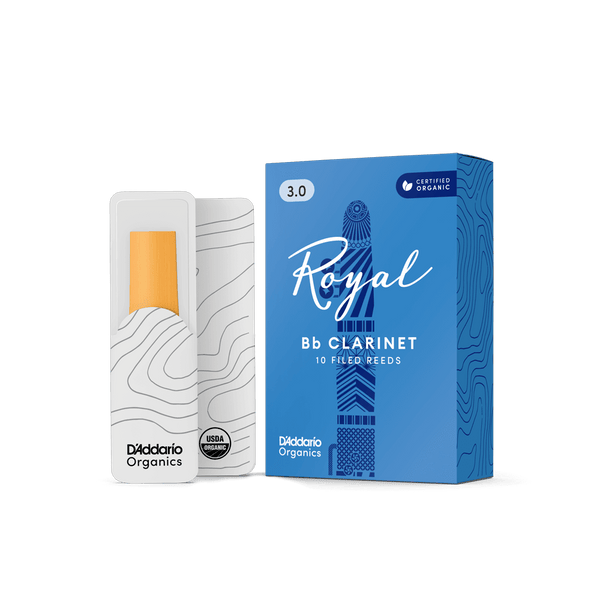 Royal Organic Bb Clarinet Reeds - 3 (10 pack)