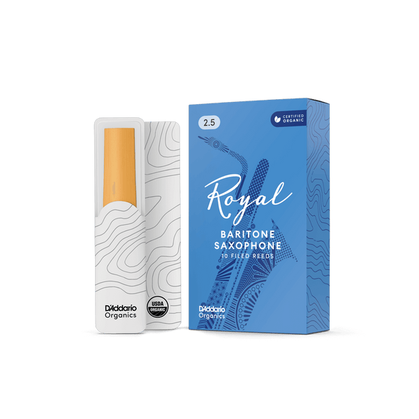 Royal Organic Baritone Saxophone Reeds - 2.5 (10 pack)