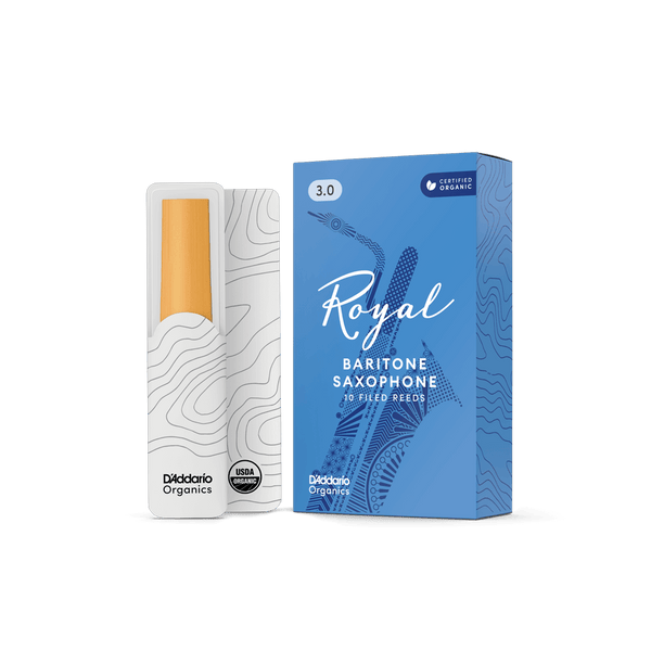 Royal Organic Baritone Saxophone Reeds - 3 (10 pack)
