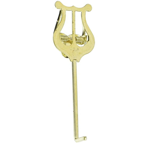 APM 501G Bent Stem Trumpet Lyre - Gold Brass