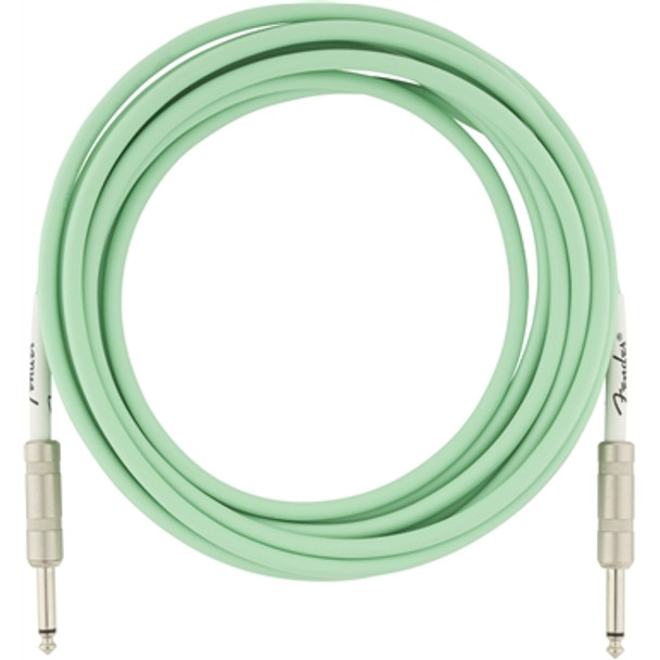 Fender Original Series Instrument Cable Straight / Straight - 15' - Surf Green