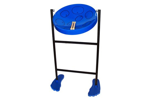 Panyard Jumbie Jam Steel Drum Kit with Fun Feet Stand - Blue