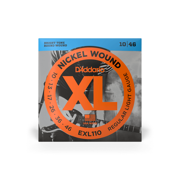 D'Addario EXL110 Nickel Regular Light Electric Guitar Strings - .010-.046