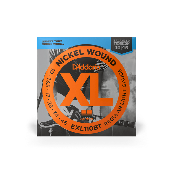 D'Addario EXL110BT Nickel Regular Light Balanced Tension Electric Guitar Strings .010-.046