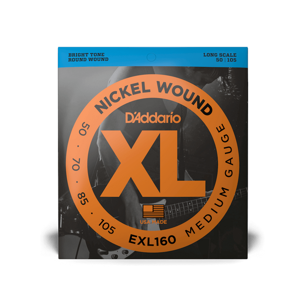 D'Addario EXL160 Nickel Medium Bass Strings - .050-.105