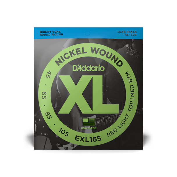 D'Addario EXL165 Nickel Custom Light Bass Strings .045-.105B