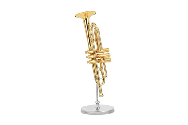 Miniature Trumpet w/stand & case - 4-1/2"