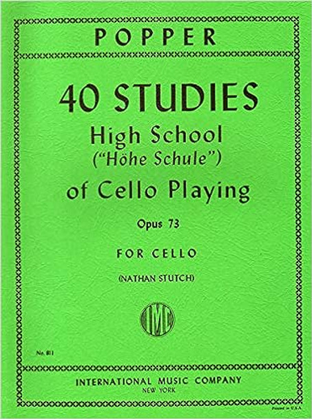 40 Studies High School of Cello Playing Op. 73 - cover view