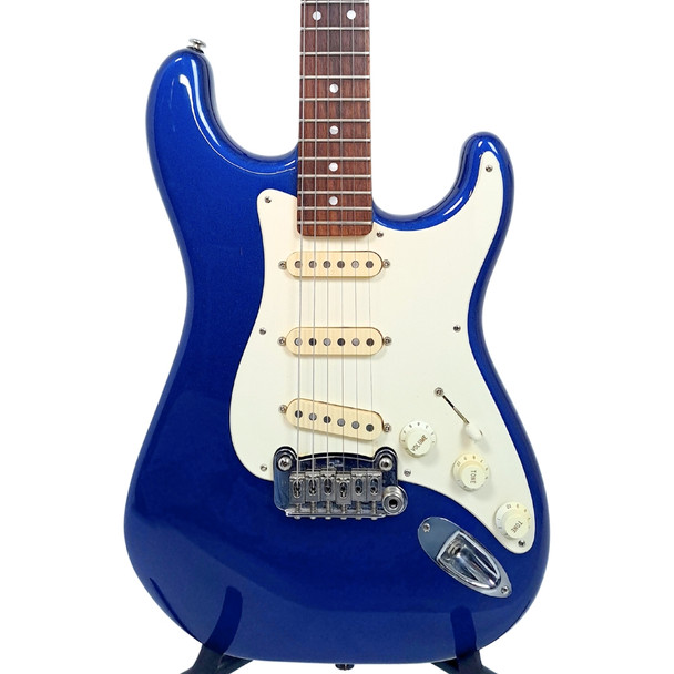 G&L Legacy エレキギター ブルー 1997 G&L Legacy Electric Guitar - Midnight Blue Metallic (8