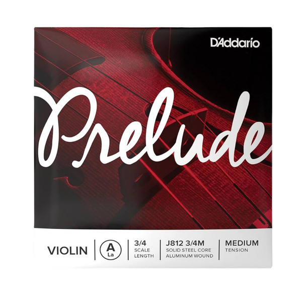 D'Addario Prelude J812 3/4M Single A String - 3/4 Violin