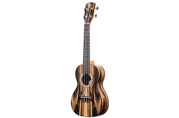 Ohana CK-150BWE Concert Ukulele - Exotic Black & White Ebony