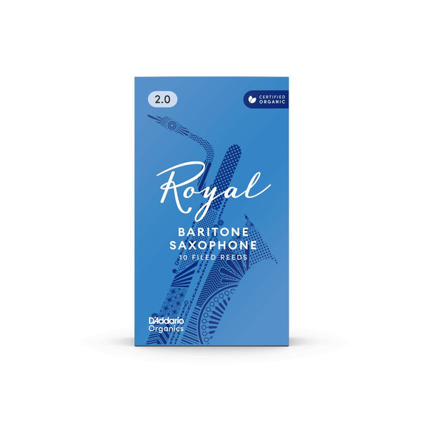 Rico Royal Baritone Saxophone Reeds - 2.0 (10 pack)