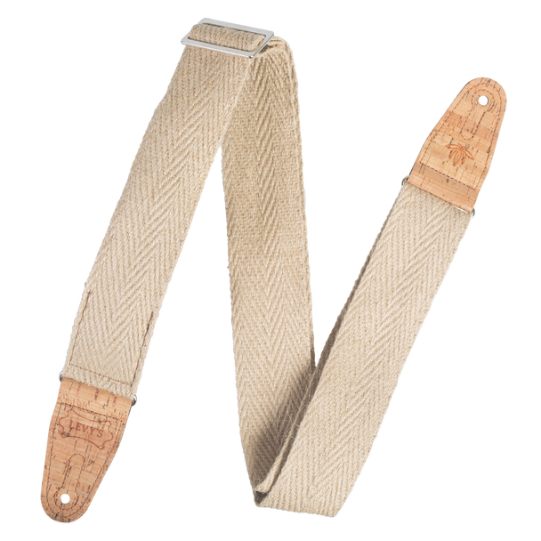 Levy's 2 inch Vegan Hemp Series Guitar Strap - Natural