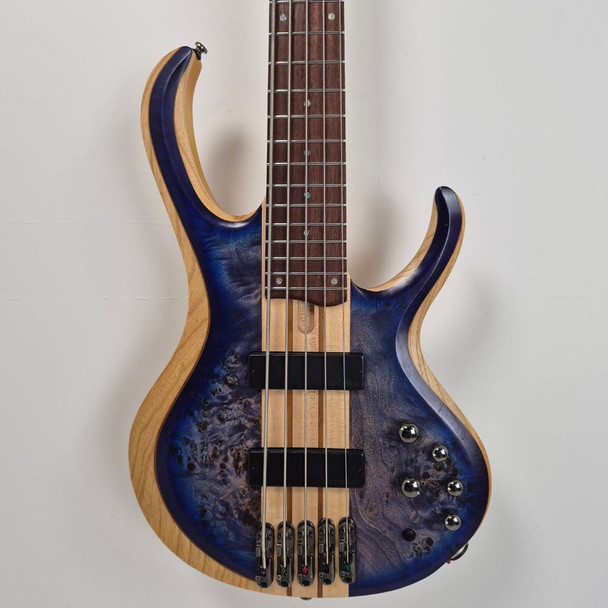 Used Ibanez BTB845 5-String Bass Guitar - Cerulean Blue Burst Low Gloss (8 lb 13 oz)
