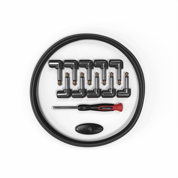 D'Addario DIY Solderless Cable Kit - 10 plugs, 10 feet