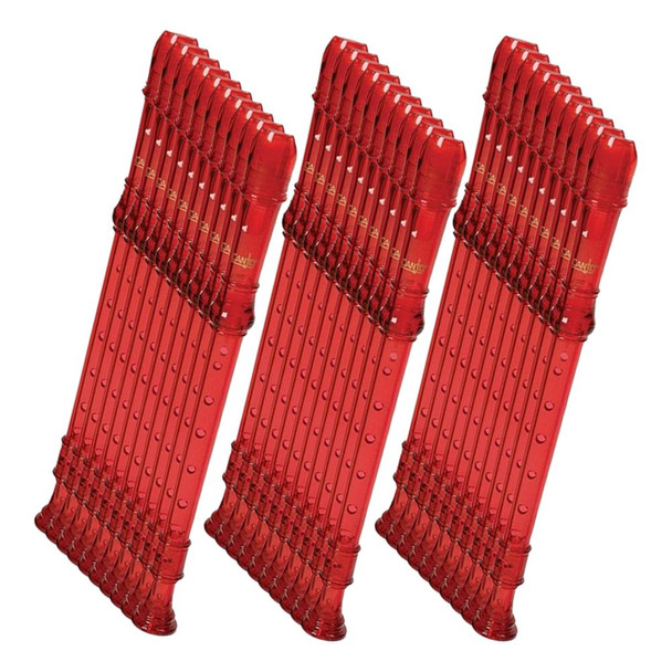 Canto CR101 Soprano 1-Piece Recorder - Red (30-Pack)