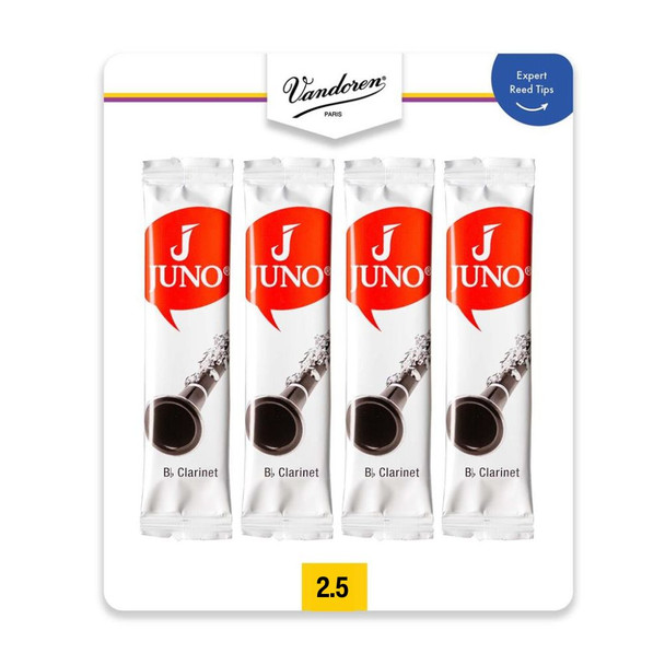 Juno V4JCR1025 Clarinet Reeds - 2.5 (4 pack)