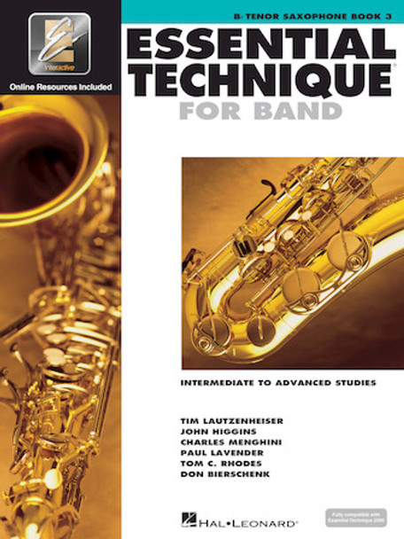 Essential Technique for Band with EEi - Intermediate to Advanced Studies - Bb Tenor Saxophone
