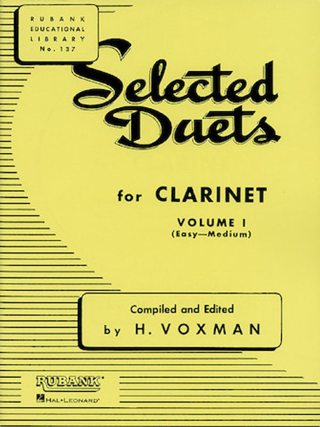 Selected Duets for Clarinet - Volume 1 - Easy to Medium