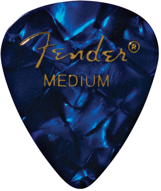 Fender 351 Medium Blue Moto Guitar Picks - 12 Pack