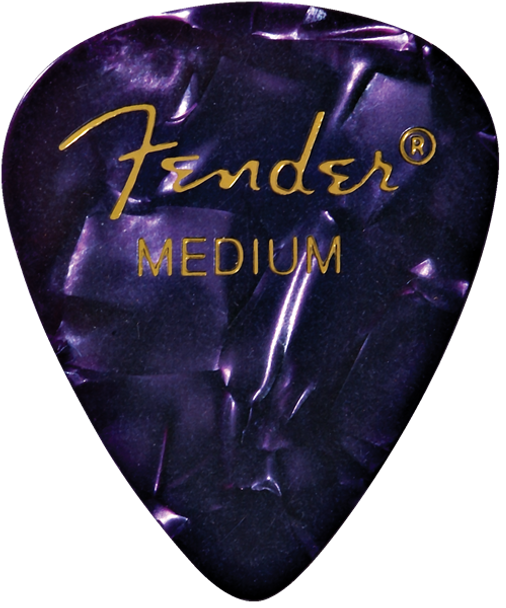Fender 351 Medium Purple Moto Guitar Picks - 12 Pack