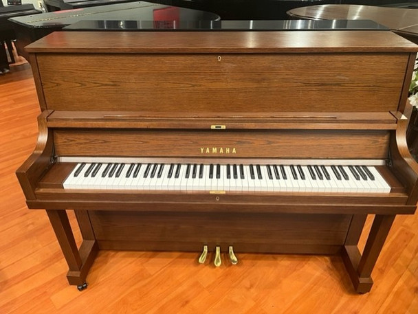 Used Yamaha P22 Acoustic Upright Piano - Dark Oak