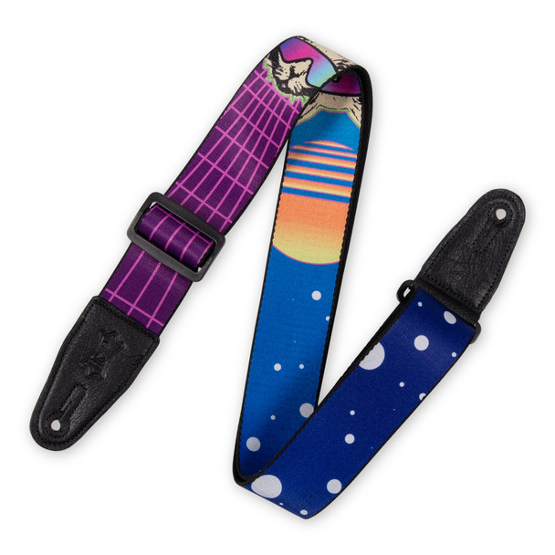 Levy's MPD2-119 2 inch Polyester Guitar Strap - Cyber Cat